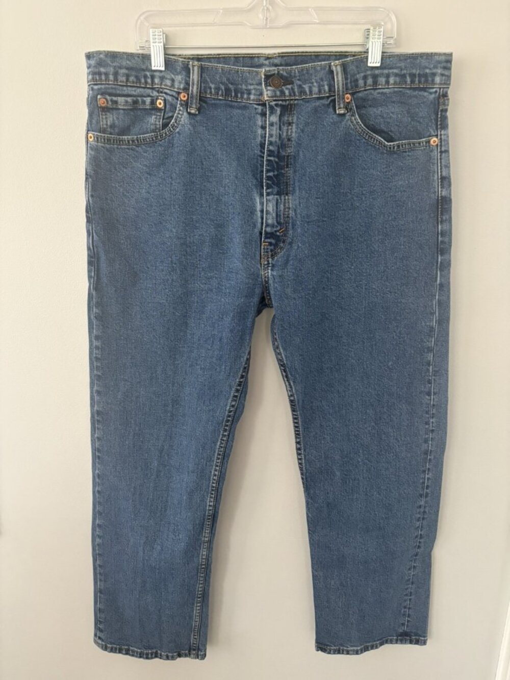 Levi's 505 Men’s 40x29 Blue Medium Wash Straight Leg Denim Jeans Relaxed